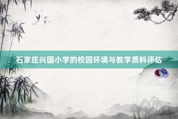 石家庄兴国小学的校园环境与教学质料评估