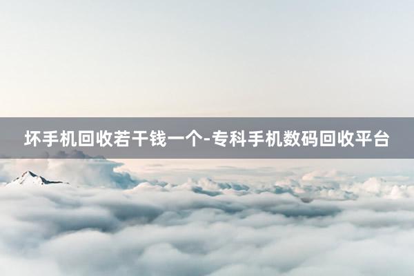 坏手机回收若干钱一个-专科手机数码回收平台